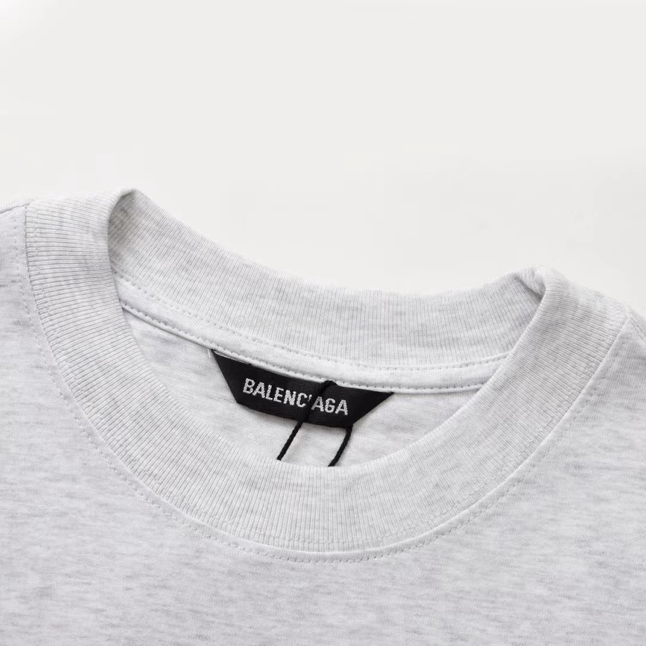 Balenciaga Logo T Shirt Grey (6) - newkick.org